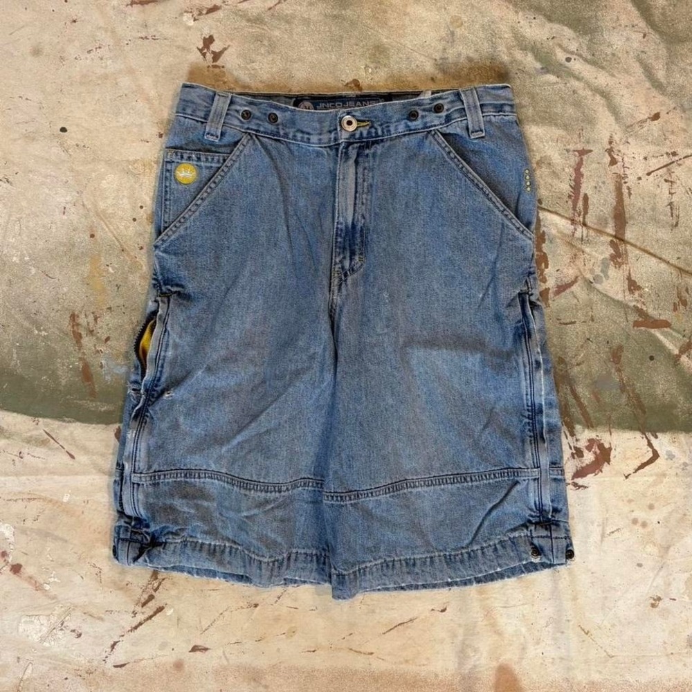 Y2K JNCO copper fly denim shorts